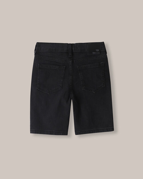 Bermuda Negra Fit Slim